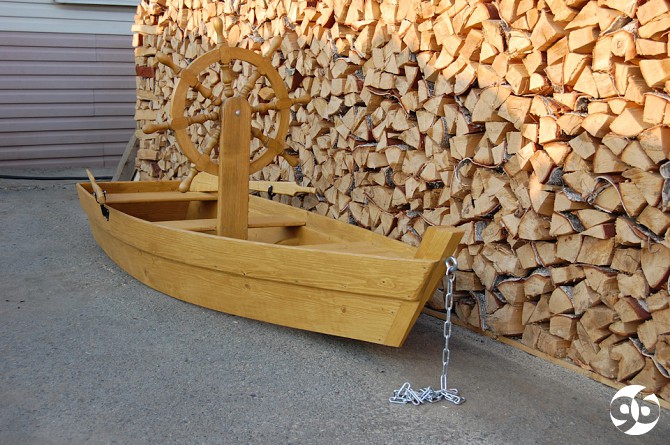 Песочница "Лодка со штурвалом" Ревда - изображение 1