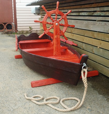 Лодка декоративная со штурвалом Первоуральск - изображение 1