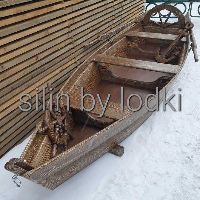 Красивая деревянная лодка в аренду Ревда - изображение 1